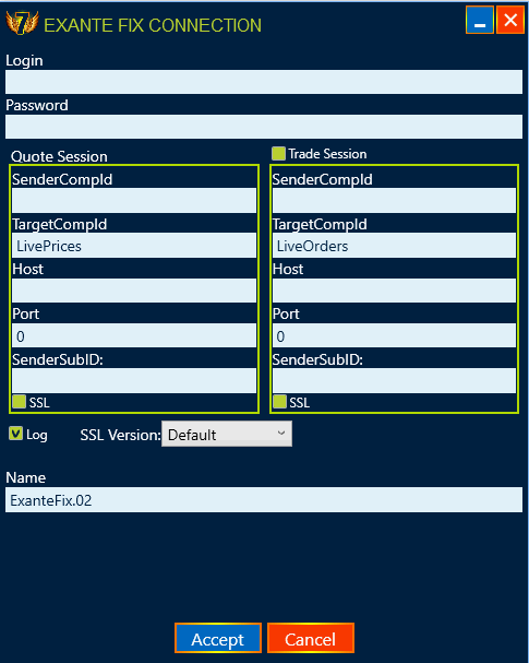 Exante FIX Connector - Westernpips Docs