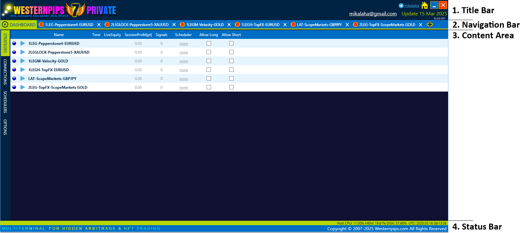Main Window - Westernpips Docs