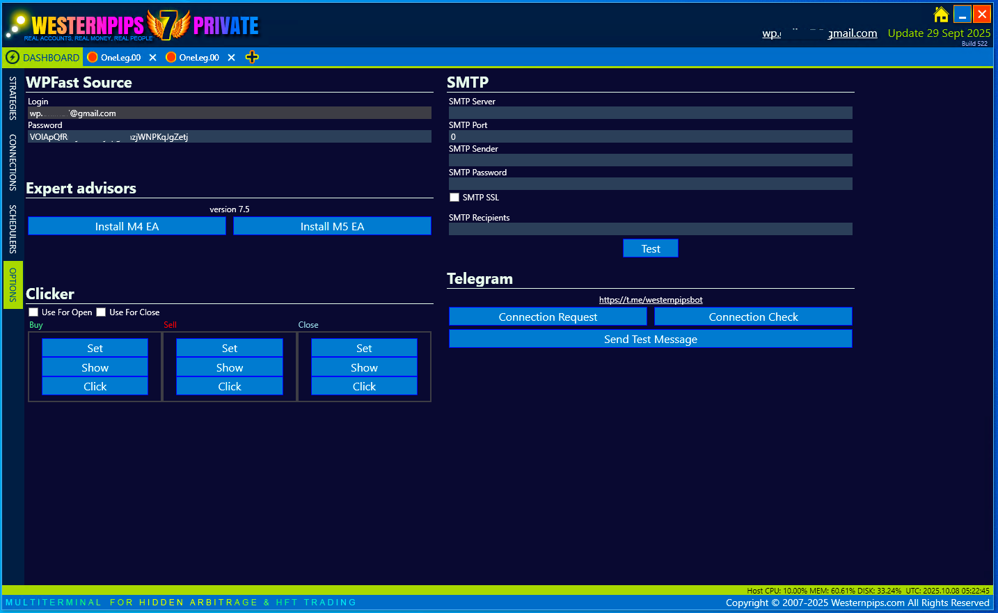 Opturion User Interface Options - Westernpips Docs